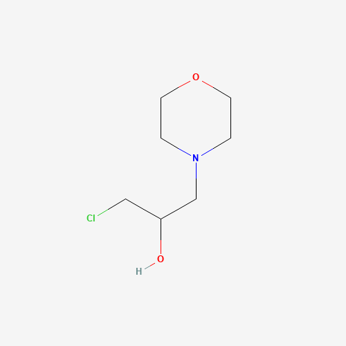 1-Chloro-3-morpholin-4-yl-propan-2-ol (CAS: 40893-69-4) - Chemical Structure and Molecular Formula 