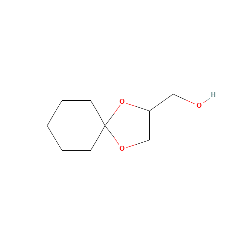 (1,4-Dioxa-spiro[4.5]dec-2-yl)-methanol (CAS: 4167-35-5) - Chemical Structure and Molecular Formula 