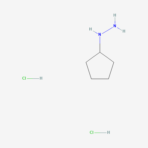 Hydrazine,cyclopentyl-,dihydrochloride (CAS: 645372-27-6) - Chemical Structure and Molecular Formula 