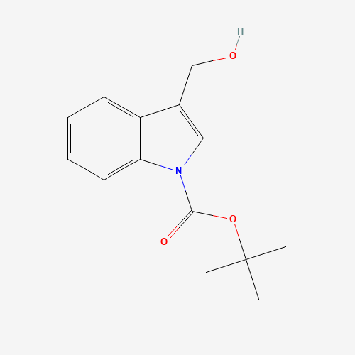 3-HYDROXYMETHYLINDOLE-1-CARBOXYLIC ACID TERT-BUTYL ESTER (CAS: 96551-22-3) - Chemical Structure and Molecular Formula 