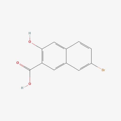 7-BROMO-3-HYDROXY-NAPHTHALENE-2-CARBOXYLIC ACID (CAS: 1779-11-9) - Chemical Structure and Molecular Formula 