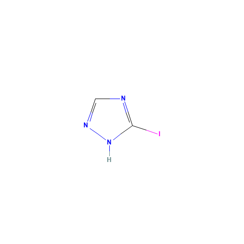1H-1,2,4-Triazole,3-iodo (CAS: 7411-20-3) - Chemical Structure and Molecular Formula 