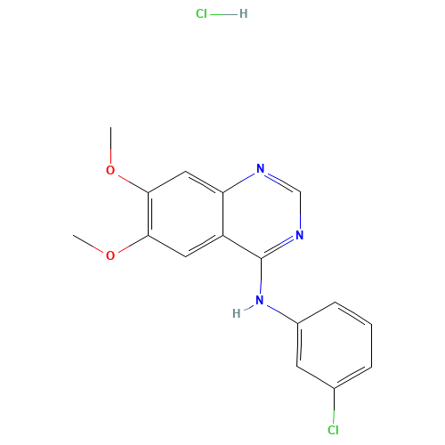 6,7-Dimethoxy-4-[N-(3-chlorophenyl)amino]quinazoline hydrochloride (CAS: 170449-18-0) - Related Chemical Product