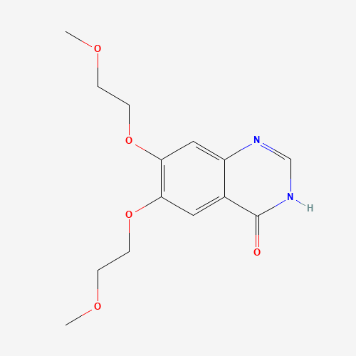 6,7-Bis-(2-methoxyethoxy)-4(3H)-quinazolinone (CAS: 179688-29-0) - Chemical Structure and Molecular Formula 
