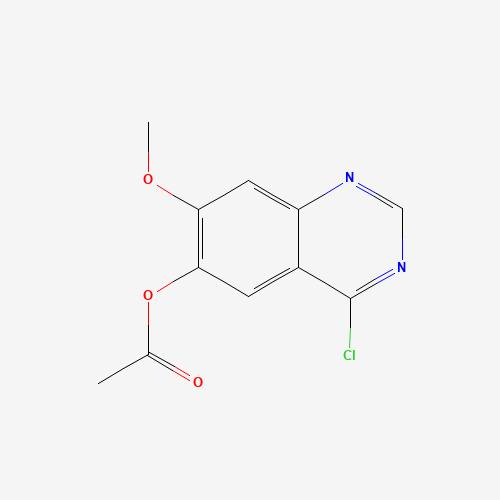 6-Acetoxy-4-chloro-7-methoxyquinazoline (CAS: 230955-75-6) - Chemical Structure and Molecular Formula 