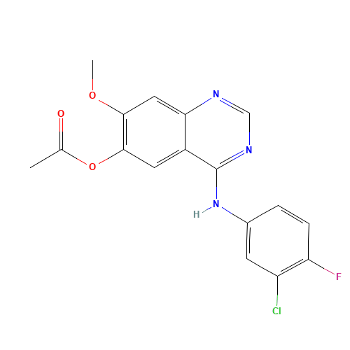 4-(3-Chloro-4-fluorophenylamino)-7-methoxyquinazolin-6-yl acetate (CAS: 788136-89-0) - Related Chemical Product