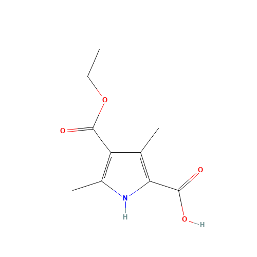 4-(Ethoxycarbonyl)-3,5-dimethyl-1H-pyrrole-2-carboxylic acid (CAS: 5442-91-1) - Related Chemical Product