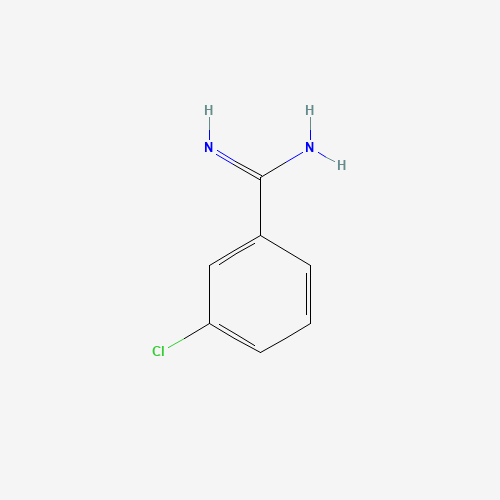 3-CHLORO-BENZAMIDINE (CAS: 25412-62-8) - Chemical Structure and Molecular Formula 