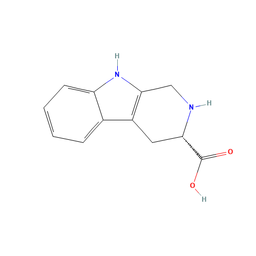 L-1,2,3,4-TETRAHYDRONORHARMAN-3-CARBOXYLIC ACID (CAS: 42438-90-4) - Chemical Structure and Molecular Formula 