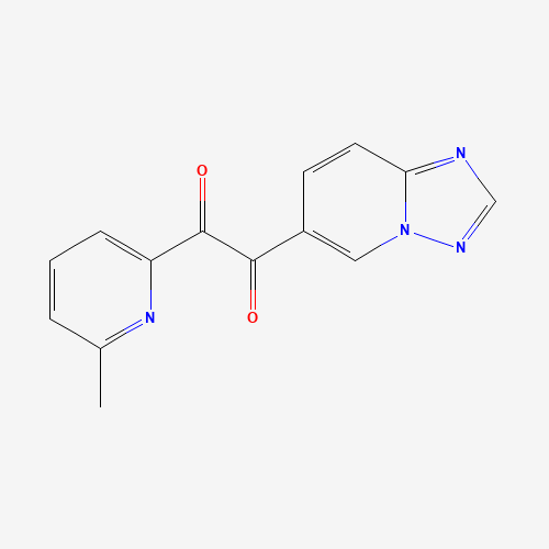 1-([1,2,4]triazolo[1,5-a]pyridin-6-yl)-2-(6-methylpyridin-2-yl)ethane-1,2-dione (CAS: 356560-84-4) - Chemical Structure and Molecular Formula 