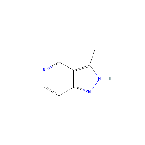 1H-Pyrazolo[4,3-c]pyridine,3-methyl-(9CI) (CAS: 120422-91-5) - Chemical Structure and Molecular Formula 