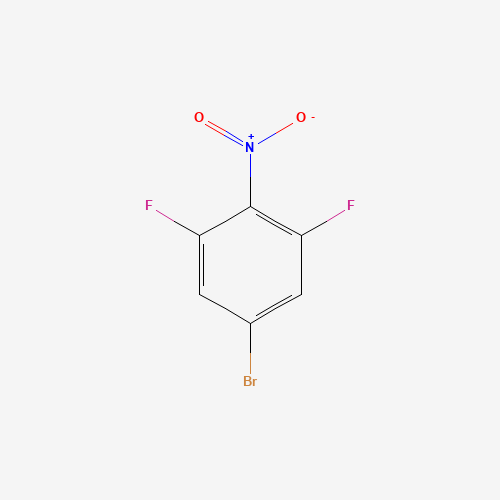 5-Bromo-1,3-difluoro-2-nitrobenzene (CAS: 147808-42-2) - Chemical Structure and Molecular Formula 