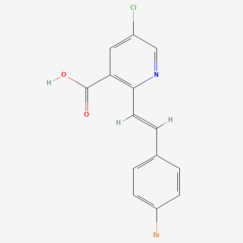 (E)-2-(4-BROMOSTYRYL)-5-CHLORONICOTINIC ACID (CAS: 917942-73-5) - Related Chemical Product