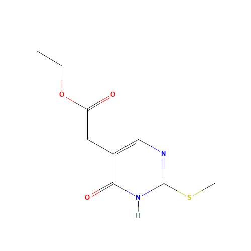 5-PYRIMIDINEACETIC ACID,3,4-DIHYDRO-2-(METHYLTHIO)-4-OXO-,ETHYL ESTER (CAS: 29571-44-6) - Related Chemical Product