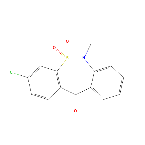 3-Chloro-6-methyl-dibenzo[c,f][1,2]thiazepin-11(6H)-one 5,5-dioxide (CAS: 26638-53-9) - Related Chemical Product