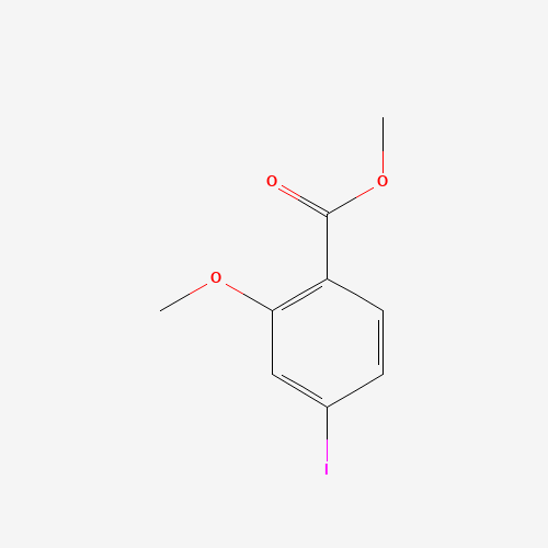 METHYL 4-IODO-2-METHOXYBENZOATE (CAS: 148490-97-5) - Chemical Structure and Molecular Formula 