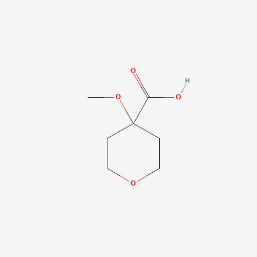 4-methoxy-tetrahydro-2H-pyran-4-carboxylic acid chemical structure 4-methoxy-tetrahydro-2H-pyran-4-carboxylic acid (CAS: 1010836-49-3) - Chemical Structure and Molecular Formula