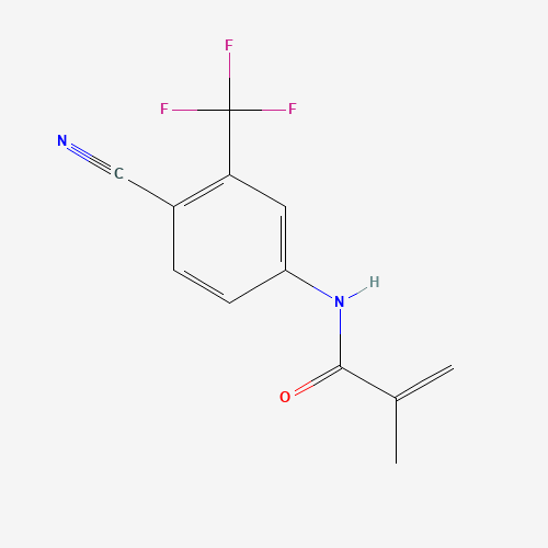 N-[4-Cyano-3-(trifluoromethyl)phenyl]-2-methacrylamide (CAS: 90357-53-2) - Chemical Structure and Molecular Formula 