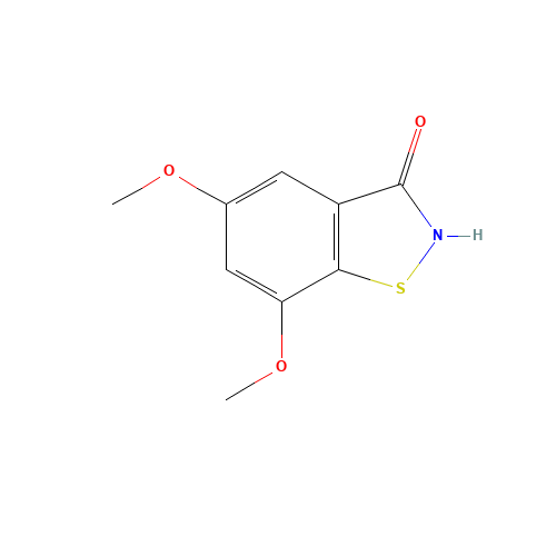 5,7-dimethoxybenzo[d]isothiazol-3(2H)-one (CAS: 1184916-62-8) - Chemical Structure and Molecular Formula 