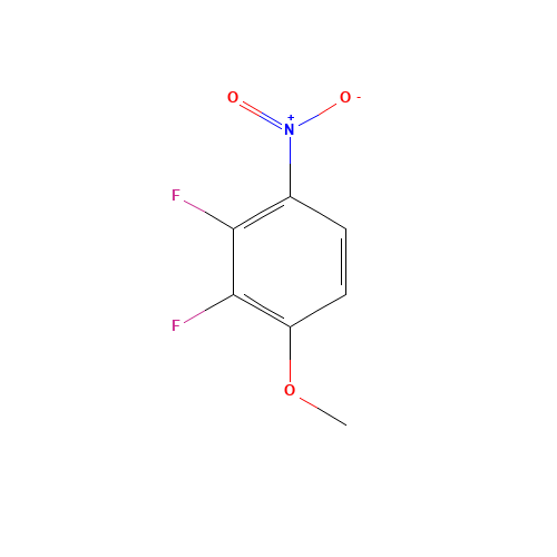 2,3-Difluoro-4-nitroanisole (CAS: 66684-59-1) - Chemical Structure and Molecular Formula 