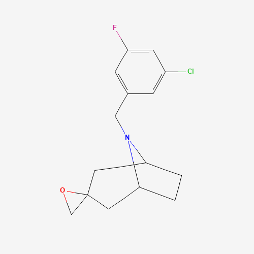 8-[(3-chloro-5-fluorophenyl)methyl]spiro[8-azabicyclo[3.2.1]octane-3,2'-oxirane] (CAS: 1184917-32-5) - Related Chemical Product