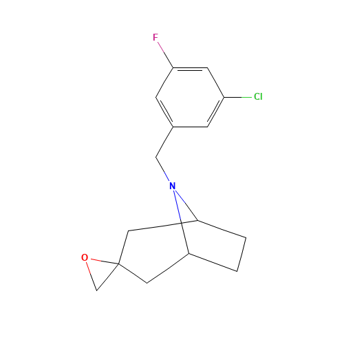 8-[(3-chloro-5-fluorophenyl)methyl]spiro[8-azabicyclo[3.2.1]octane-3,2'-oxirane] (CAS: 1184917-32-5) - Related Chemical Product