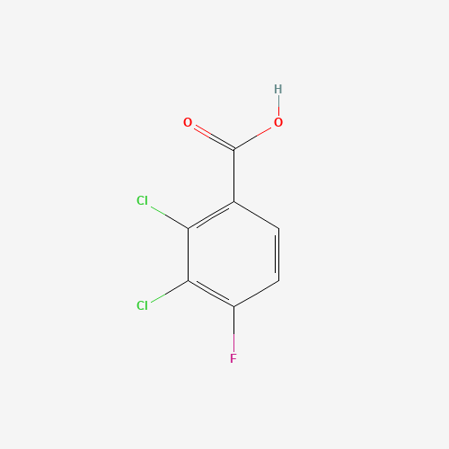 2,3-DICHLORO-4-FLUOROBENZOIC ACID (CAS: 154257-76-8) - Chemical Structure and Molecular Formula 