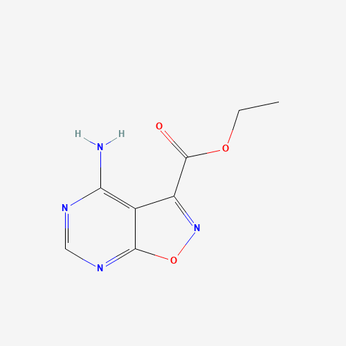 ethyl 4-aminoisoxazolo[5,4-d]pyrimidine-3-carboxylate (CAS: 1184913-91-4) - Chemical Structure and Molecular Formula 