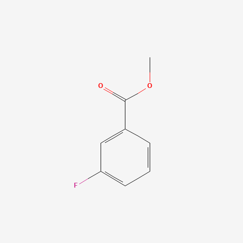 METHYL 3-FLUOROBENZOATE (CAS: 455-68-5) - Chemical Structure and Molecular Formula 