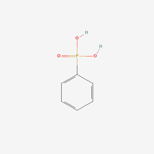 Phenylphosphonic acid (CAS: 1571-33-1) - Chemical Structure and Molecular Formula 