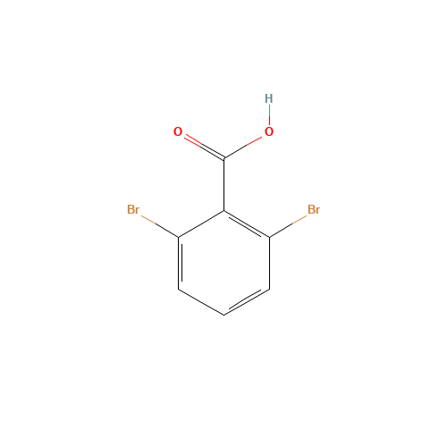 2,6-DIBROMOBENZOIC ACID (CAS: 601-84-3) - Chemical Structure and Molecular Formula 