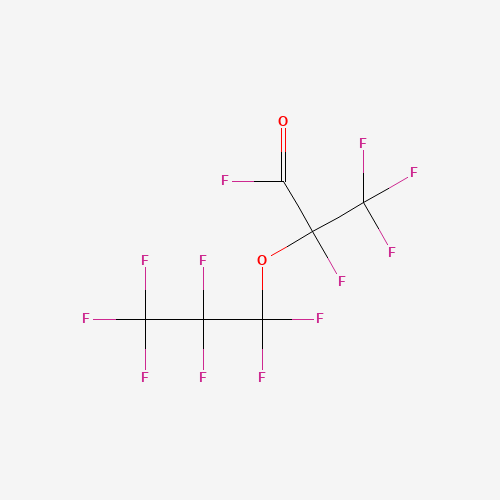 2-(HEPTAFLUOROPROPOXY)TETRAFLUOROPROPIONYL FLUORIDE (CAS: 2062-98-8) - Chemical Structure and Molecular Formula 