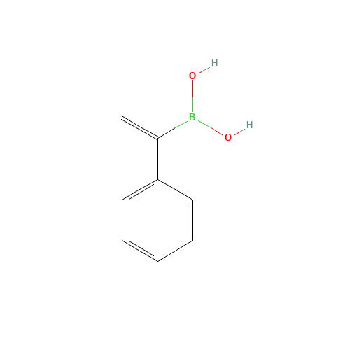 1-Phenylvinylboronic acid (CAS: 14900-39-1) - Chemical Structure and Molecular Formula 