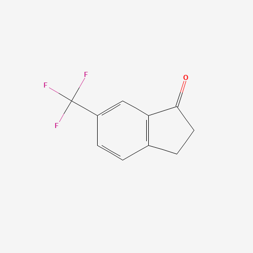 6-(Trifluoromethyl)-1-indanone (CAS: 68755-37-3) - Chemical Structure and Molecular Formula 