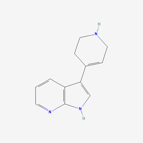 1H-Pyrrolo[2,3-b]pyridine,3-(1,2,3,6-tetrahydro-4-pyridinyl)- (CAS: 281658-42-2) - Chemical Structure and Molecular Formula 