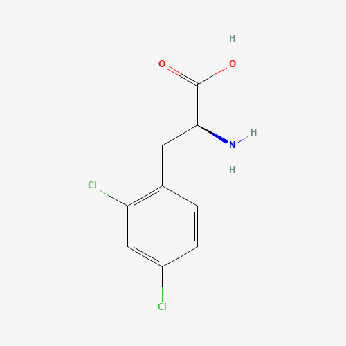 L-2,4-DICHLOROPHENYLALANINE (CAS: 111119-36-9) - Chemical Structure and Molecular Formula 
