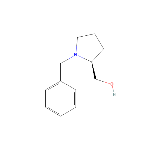 (S)-(-)-1-BENZYL-2-PYRROLIDINEMETHANOL (CAS: 53912-80-4) - Chemical Structure and Molecular Formula 