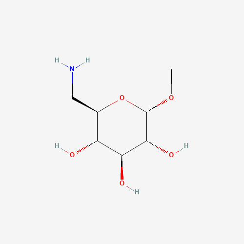 METHYL 6-AMINO-6-DEOXY-GALACTOPYRANOSIDE (CAS: 5155-47-5) - Chemical Structure and Molecular Formula 