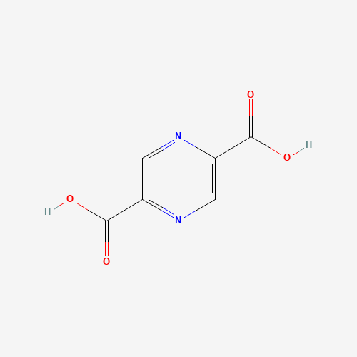 PYRAZINE-2,5-DICARBOXYLIC ACID (CAS: 122-05-4) - Chemical Structure and Molecular Formula 