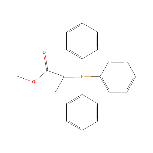 Methyl 2-(triphenyl-lambda~5~-phosphanylidene)propanoate (CAS: 2605-68-7) - Chemical Structure and Molecular Formula 