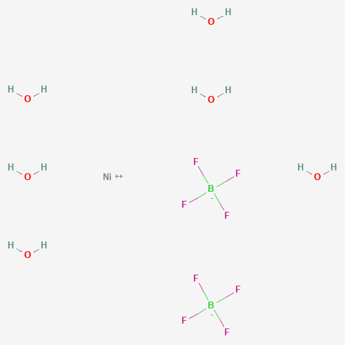 NICKEL TETRAFLUOROBORATE HEXAHYDRATE (CAS: 15684-36-3) - Chemical Structure and Molecular Formula 