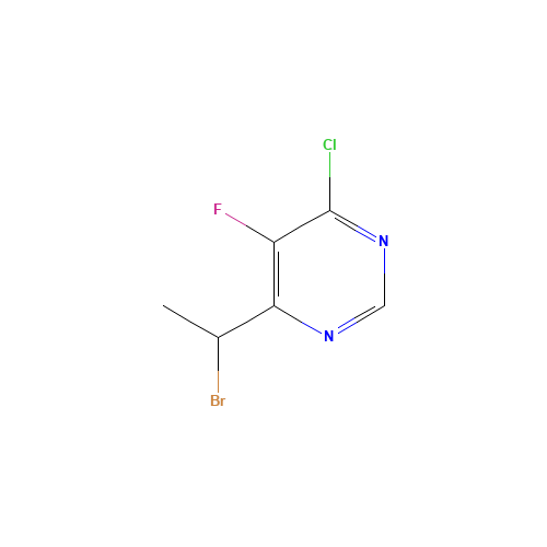 6-(1-Bromoethyl)-4-chloro-5-fluoropyrimidine (CAS: 188416-28-6) - Related Chemical Product