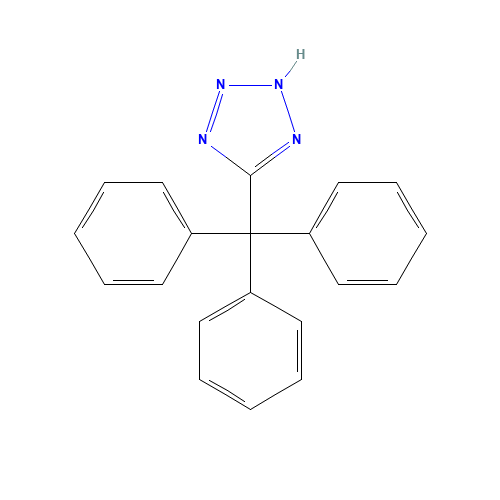 5-Triphenylmethyl-1H-tetrazole (CAS: 109652-10-0) - Chemical Structure and Molecular Formula 