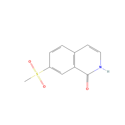 7-(methylsulfonyl)isoquinolin-1(2H)-one (CAS: 1184920-05-5) - Chemical Structure and Molecular Formula 