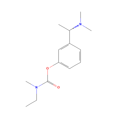 Rivastigmine (CAS: 123441-03-2) - Chemical Structure and Molecular Formula 