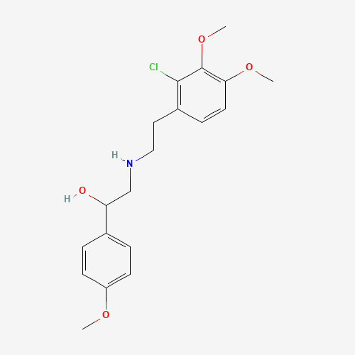 N-[2-Hydroxy-2-(4-methoxyphenyl)ethyl]-2-(2-chloro-3,4-dimethoxyphenyl)ethylamine (CAS: 71636-38-9) - Related Chemical Product