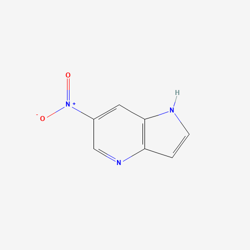 6-nitro-1H-pyrrolo[3,2-b]pyridine (CAS: 1190318-66-1) - Chemical Structure and Molecular Formula 