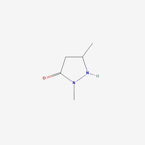 1,3-DIMETHYL-5-PYRAZOLIDONE (CAS: 54945-11-8) - Chemical Structure and Molecular Formula 