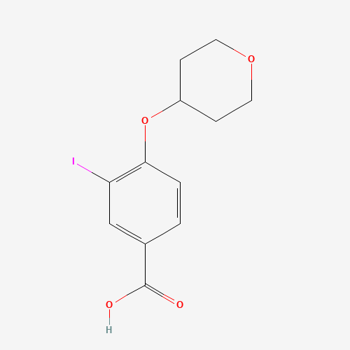 3-iodo-4-(tetrahydro-2H-pyran-4-yloxy)benzoic acid (CAS: 1131614-77-1) - Related Chemical Product
