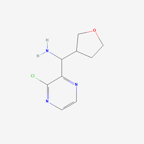 (3-chloropyrazin-2-yl)(tetrahydrofuran-3-yl)methanamine (CAS: 1184914-21-3) - Chemical Structure and Molecular Formula 
